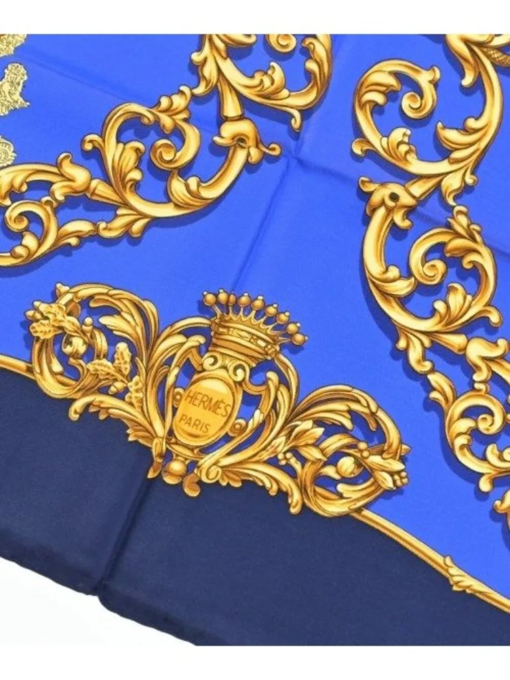 Hermes Bandana Scarf Blue